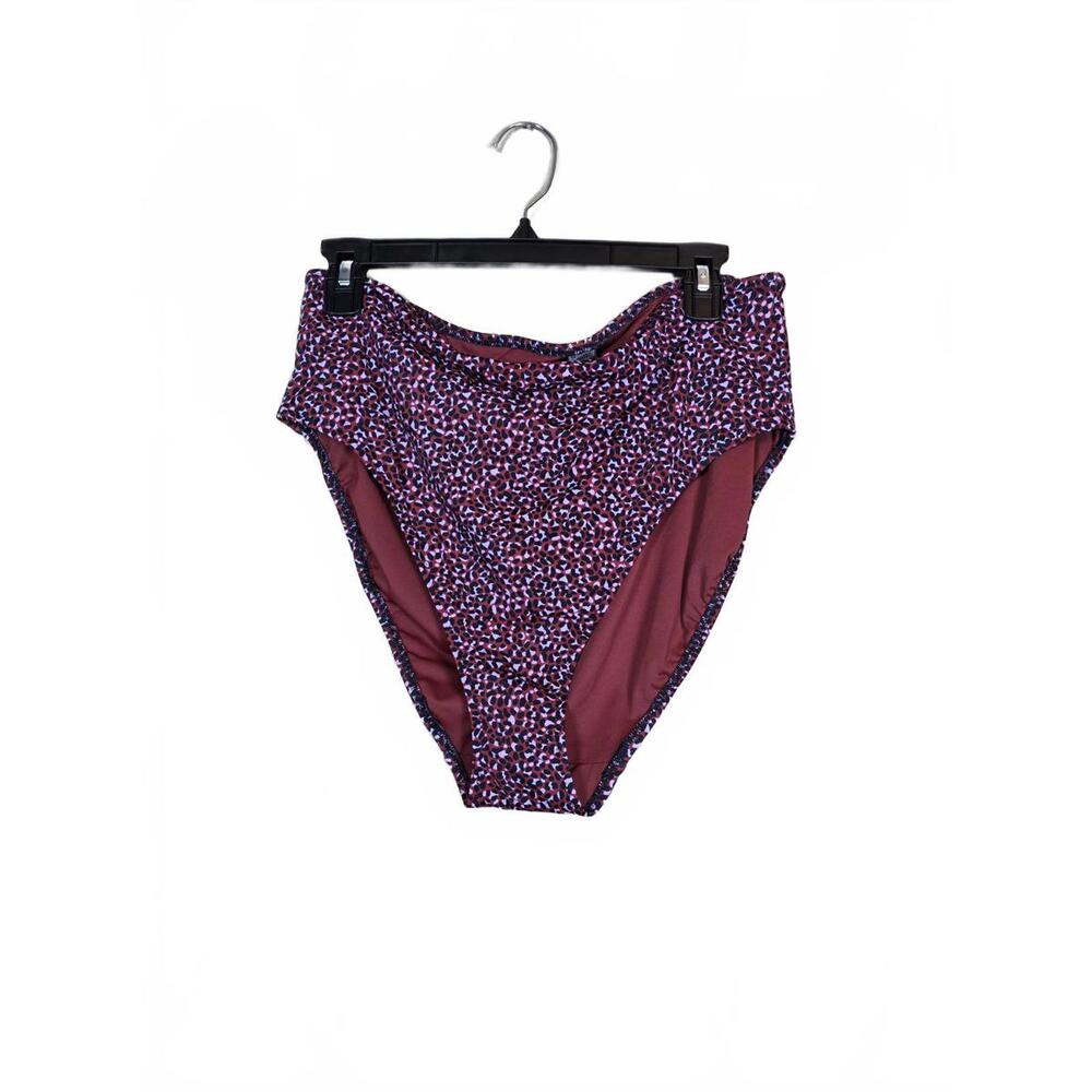 Amazon Essentials Women's  Bikini Bottom, Brick Red Leopard, XX-Large